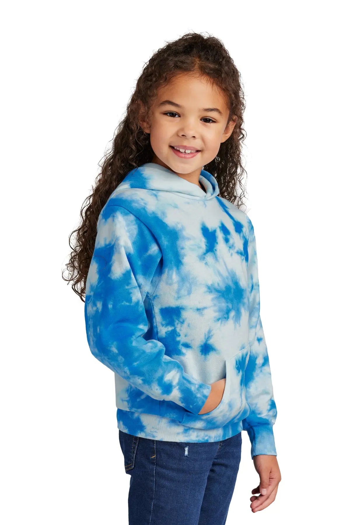 Port & Co™ Youth Crystal Tie-Dye Pullover Hoodie #PC144Y