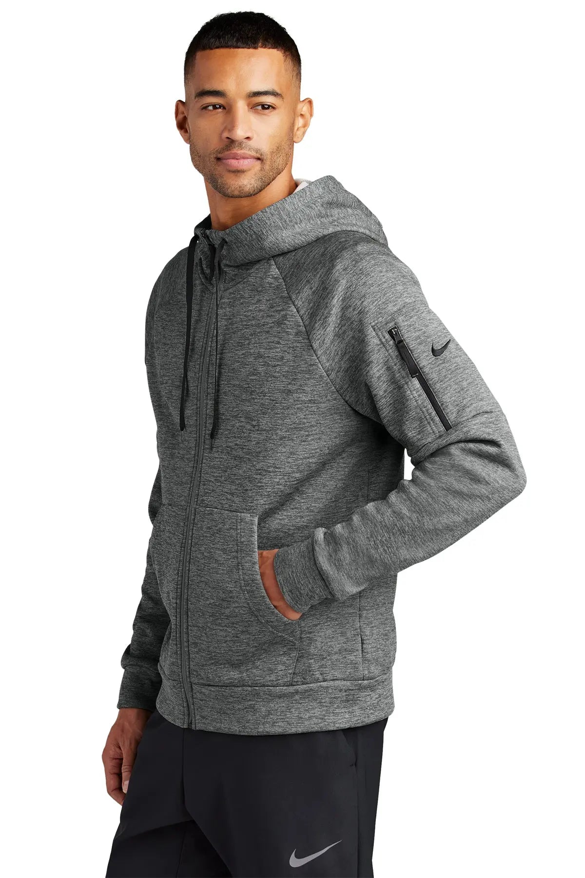 Nike Therma-FIT Pocket Full-Zip Fleece Hoodie #NKFD9859