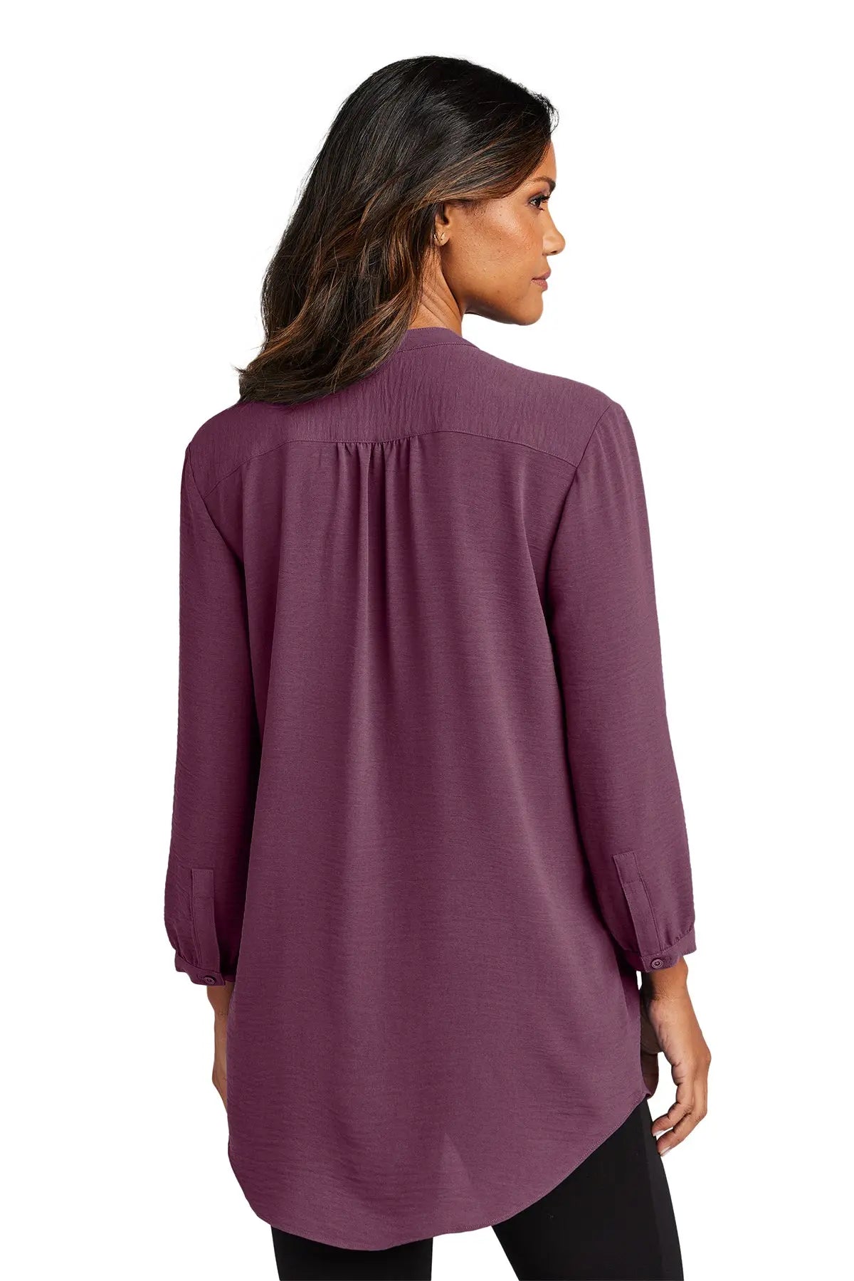 Port Authority® Women's 3/4-Sleeve Textured Crepe Tunic #LW713