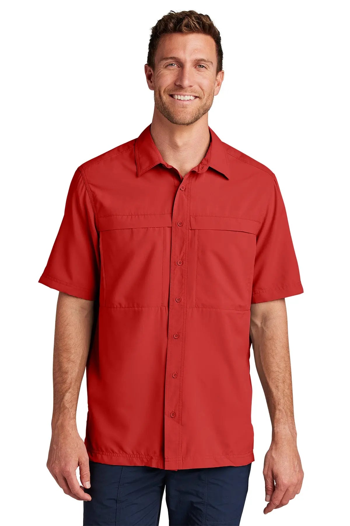 Port Authority® Short Sleeve UV Daybreak Shirt #W961Game Over Merch