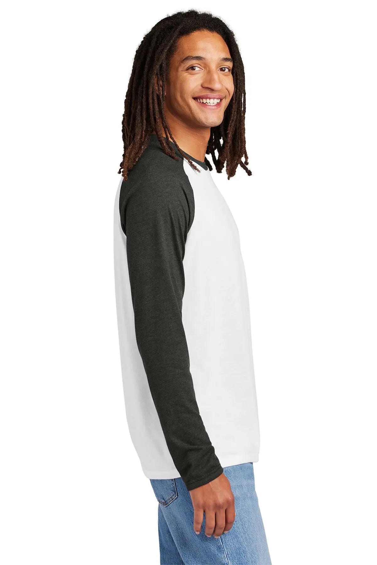 Allmade® Unisex Tri-Blend Long Sleeve Colorblock Raglan #AL6009