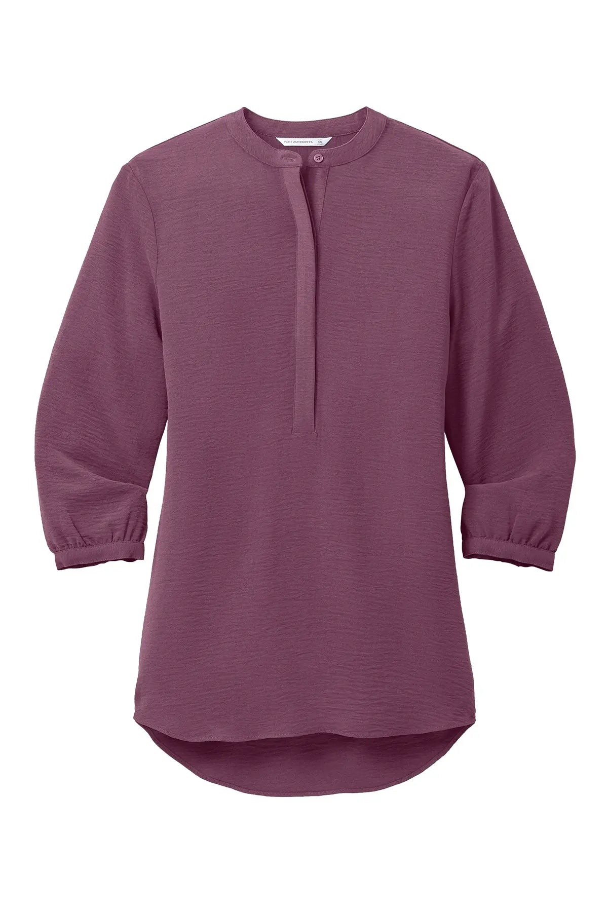 Port Authority® Women's 3/4-Sleeve Textured Crepe Tunic #LW713