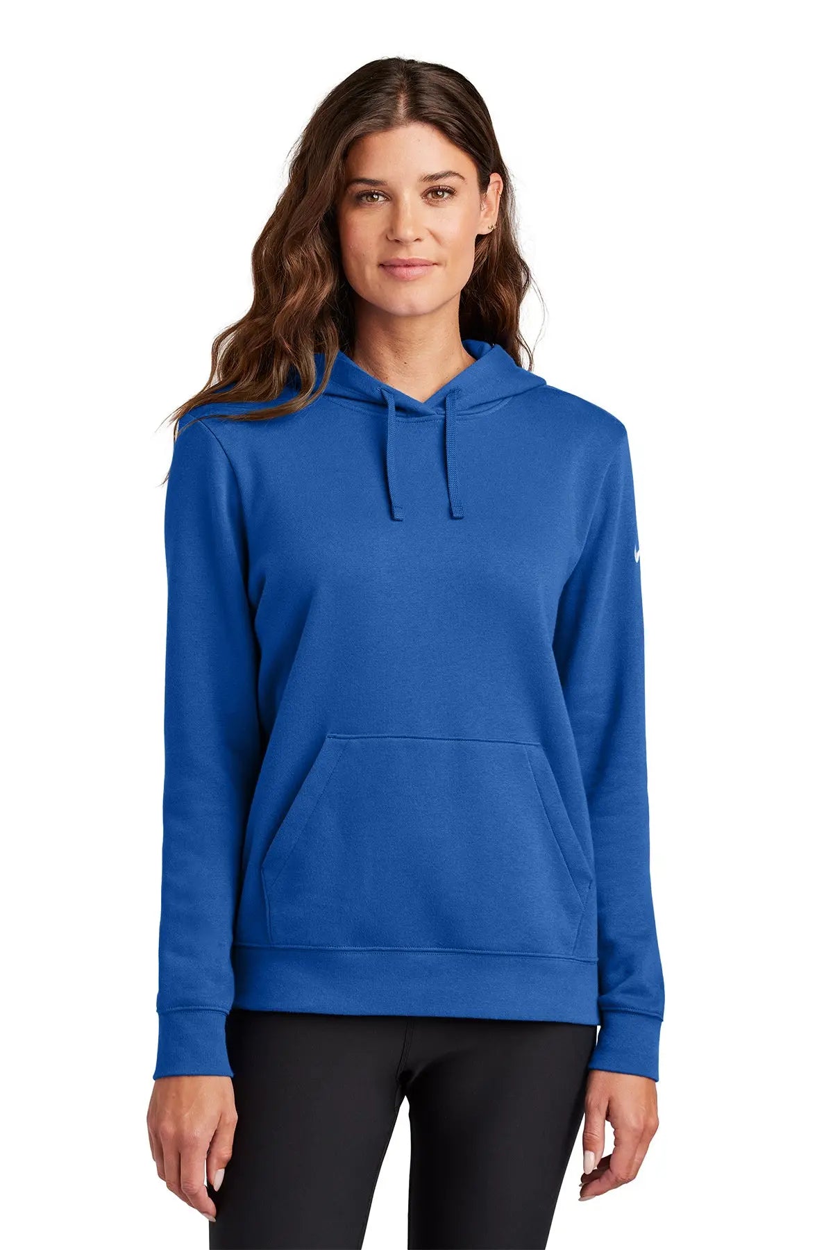 Nike Women's Club Fleece Sleeve Swoosh Pullover Hoodie #NKFD9889