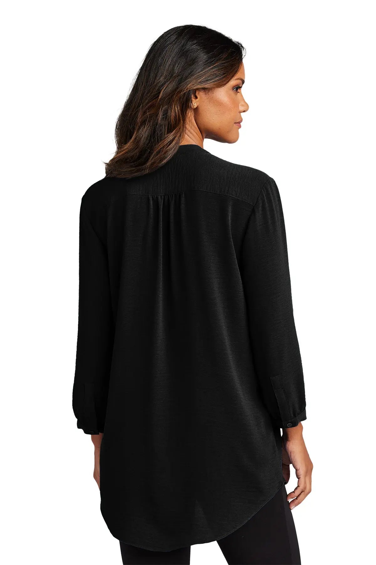 Port Authority® Women's 3/4-Sleeve Textured Crepe Tunic #LW713