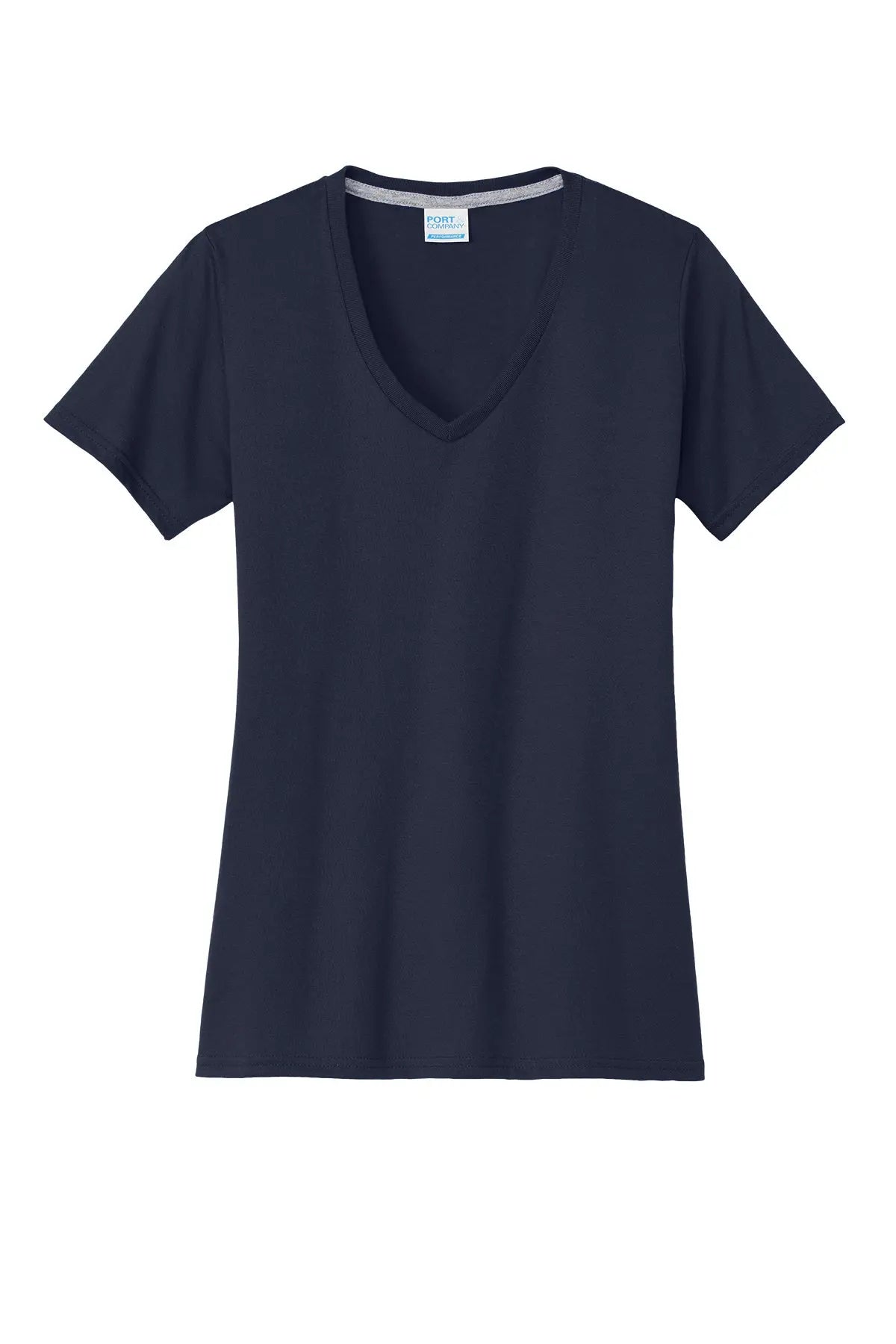 Port & Co™ Women's Performance Blend V-Neck Tee #LPC381V