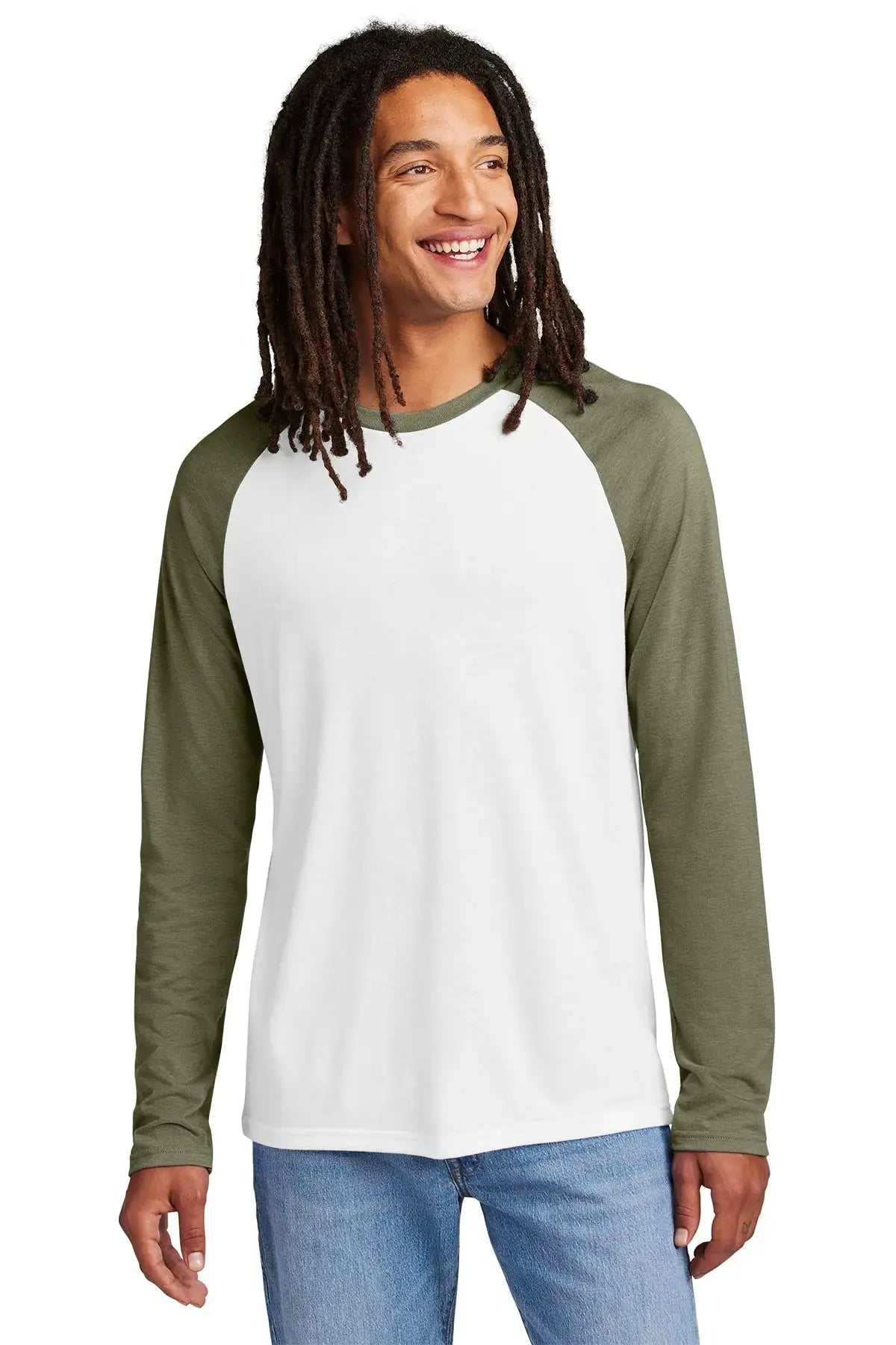 Allmade® Unisex Tri-Blend Long Sleeve Colorblock Raglan #AL6009 Game Over Merch