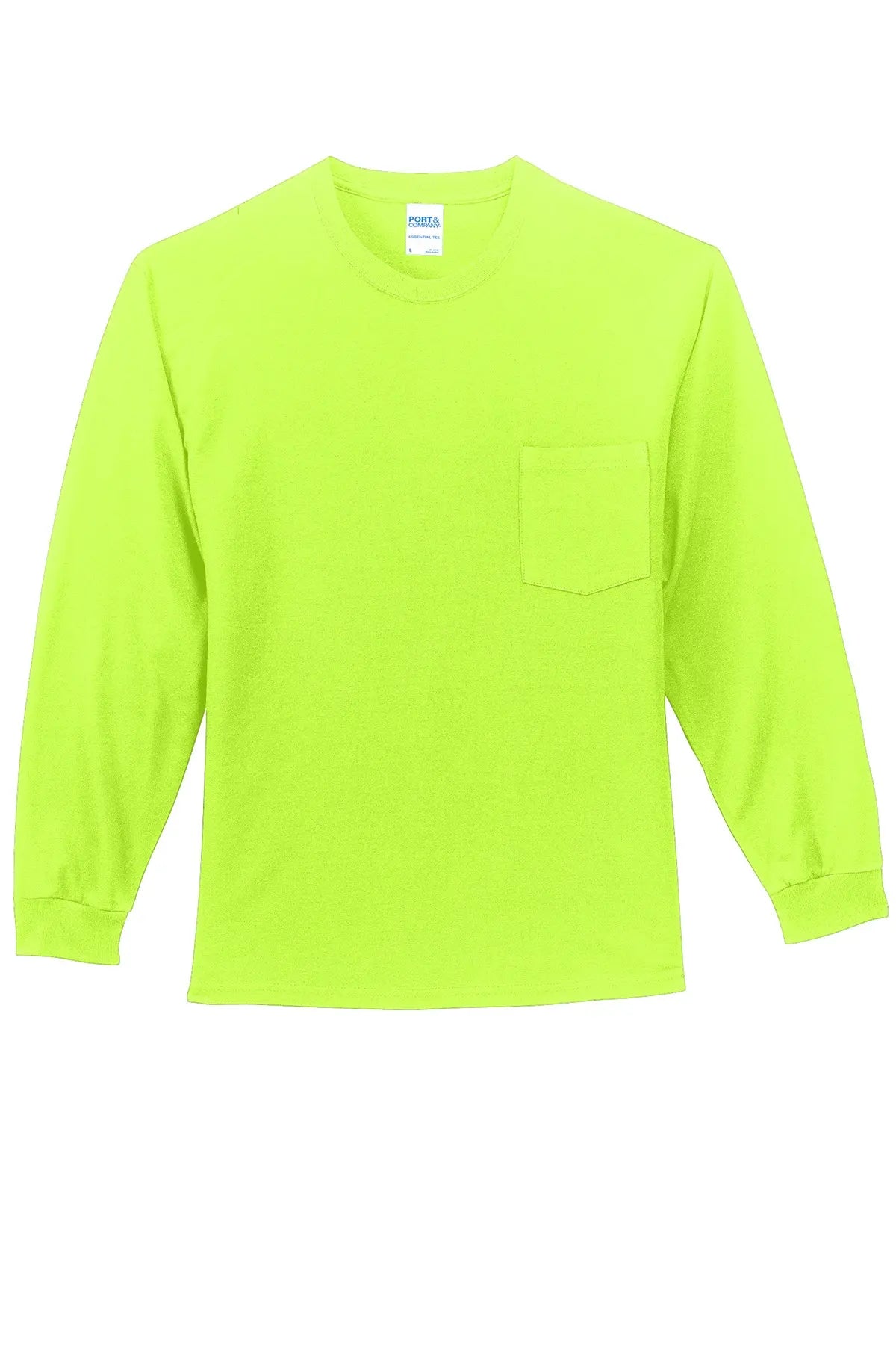 Port & Co™ Long Sleeve Essential Pocket Tee #PC61LSP Game Over Merch