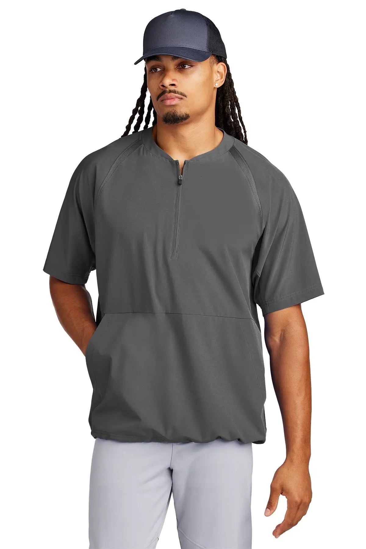 Sport-Tek® Repeat 1/2-Zip Short Sleeve Jacket #JST489 Game Over Merch