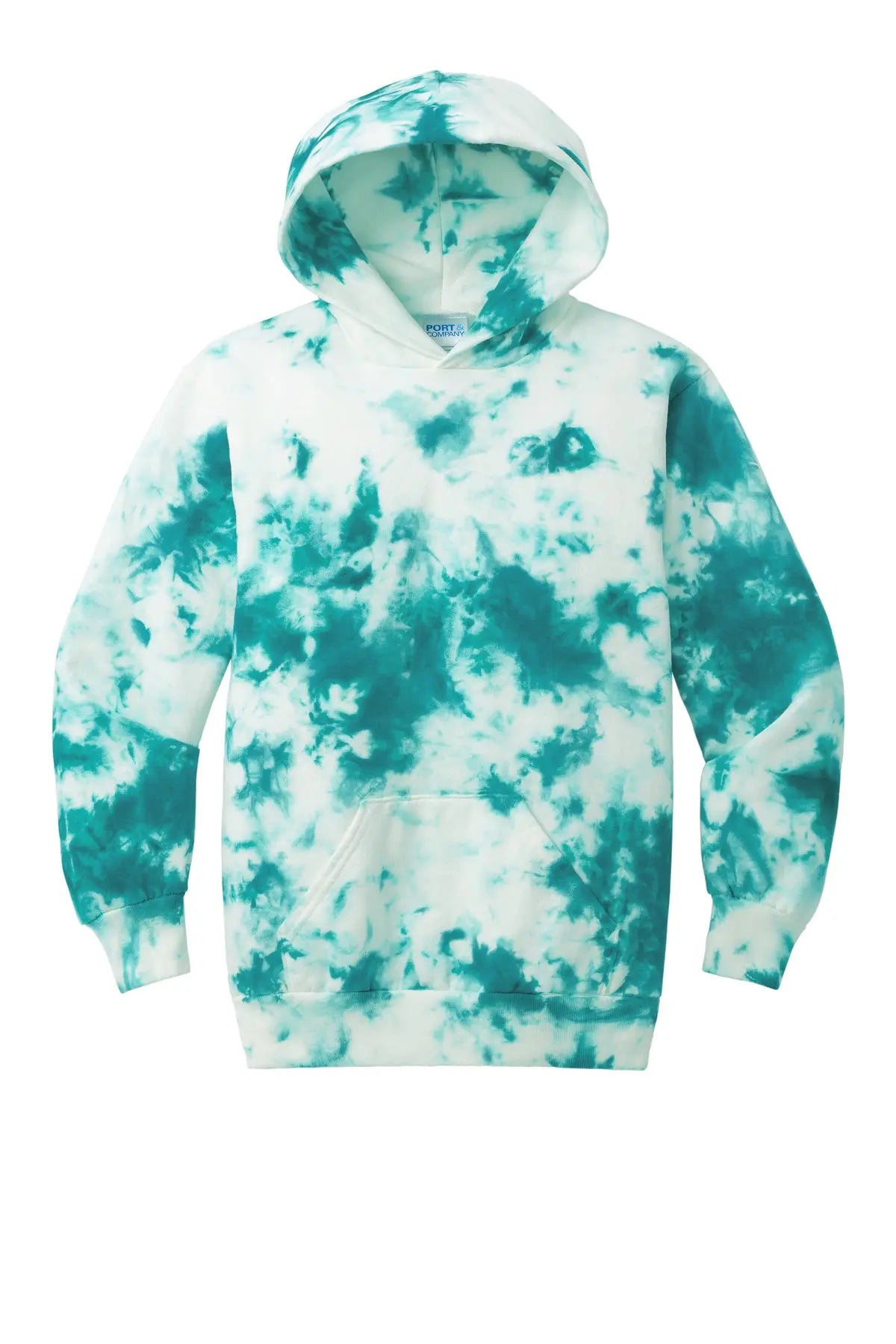 Port & Co™ Youth Crystal Tie-Dye Pullover Hoodie #PC144Y