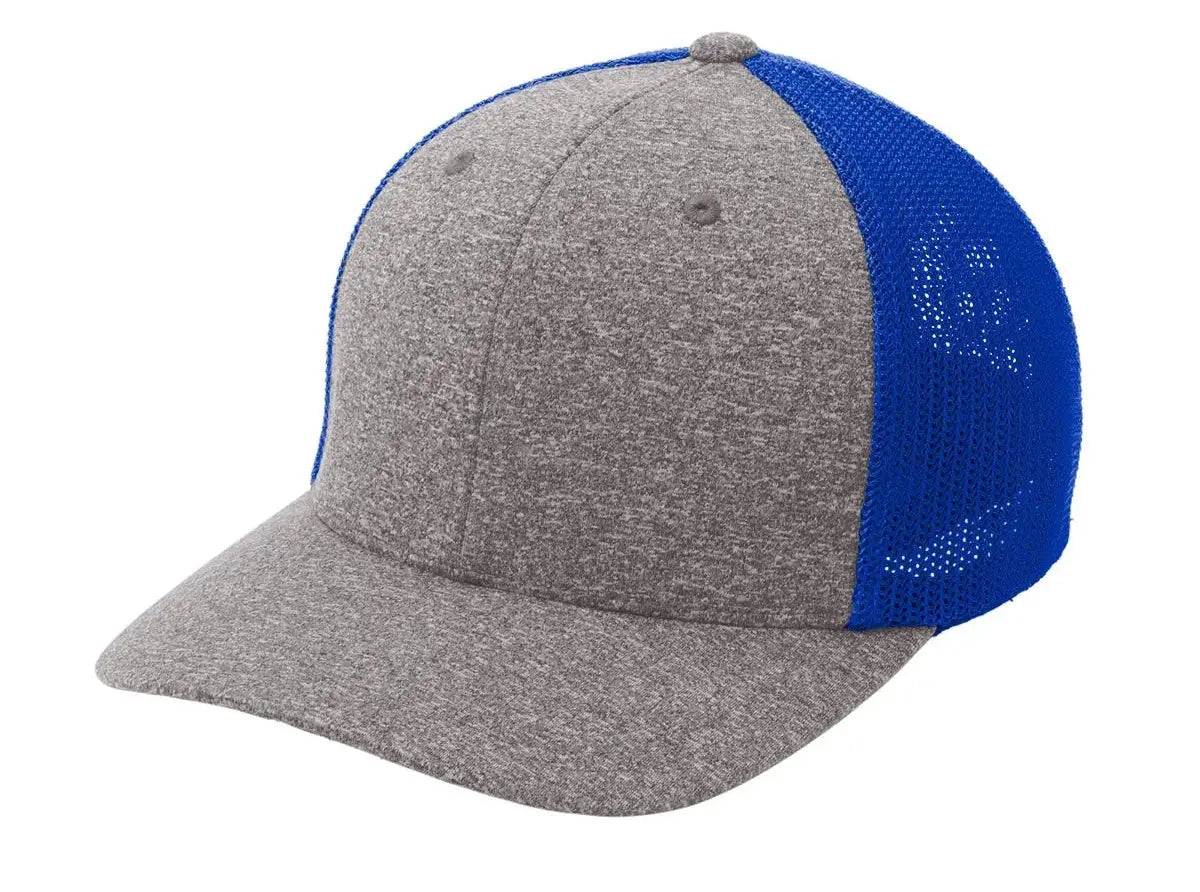 Port Authority ® Flexfit ® Melange Mesh Back Trucker Cap #C302 Game Over Merch