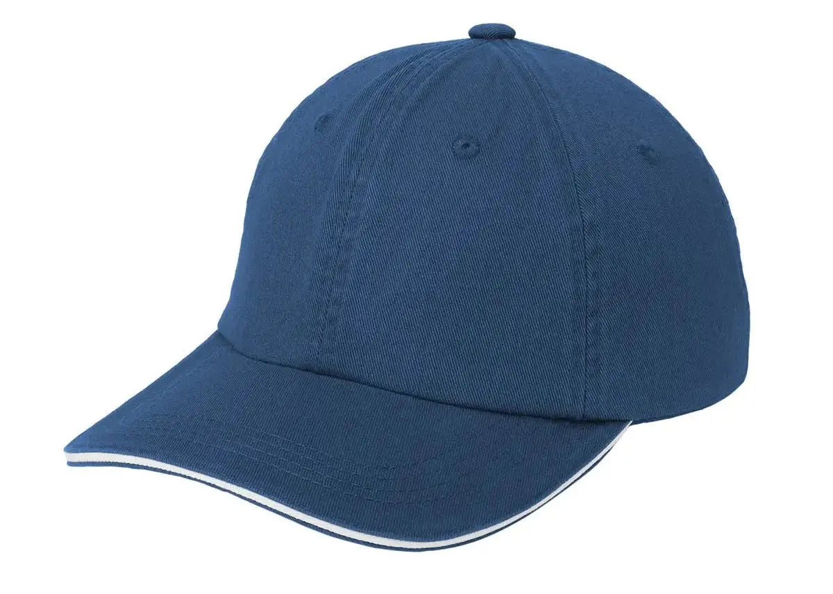 Port Authority® Sandwich Bill Cap with Striped Closure #C830 Game Over Merch