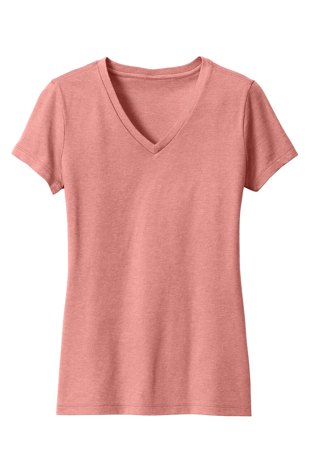 District® Women’s Perfect Blend® CVC V-Neck Tee #DM1190L