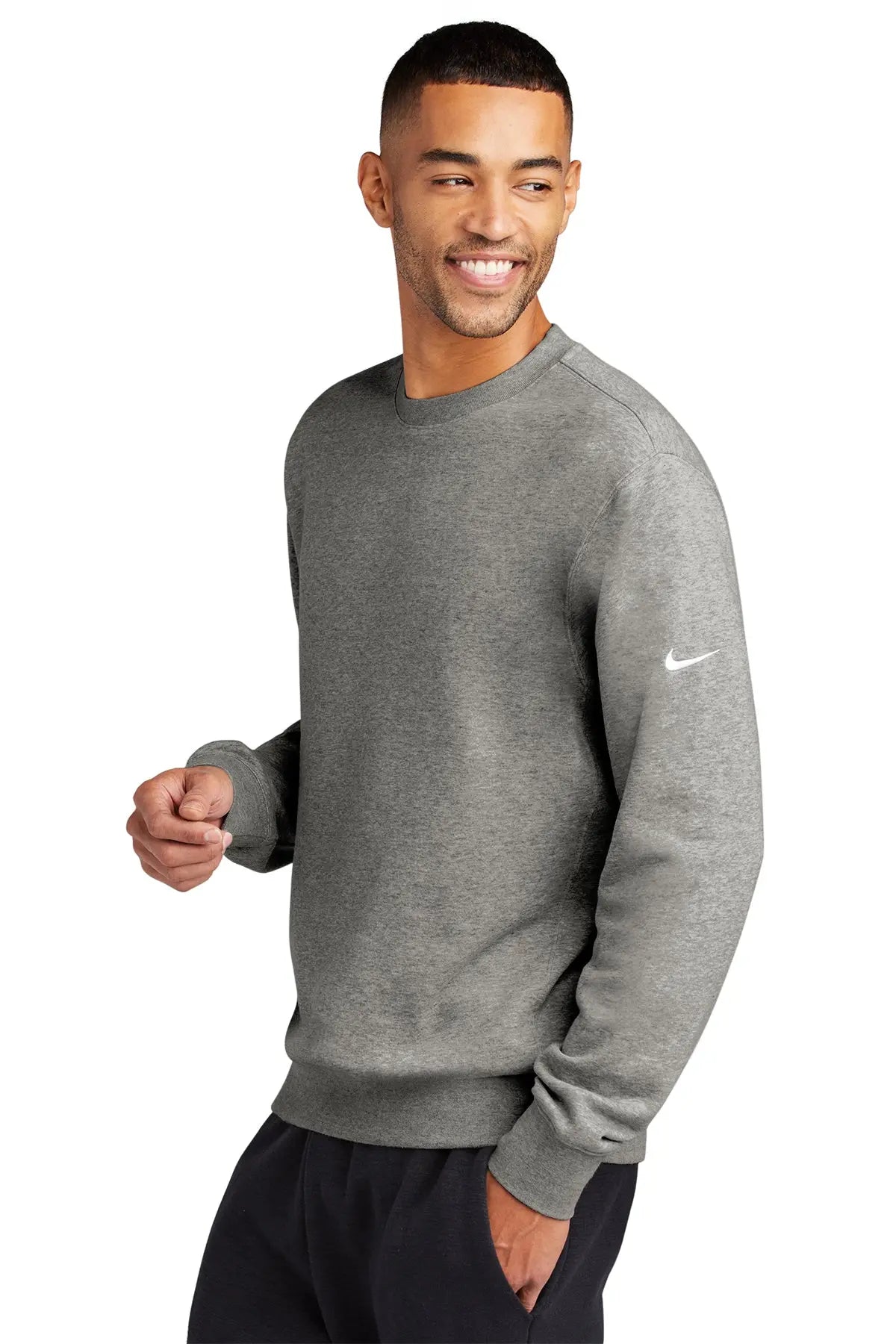 Nike Club Fleece Sleeve Swoosh Crew #NKFD9863