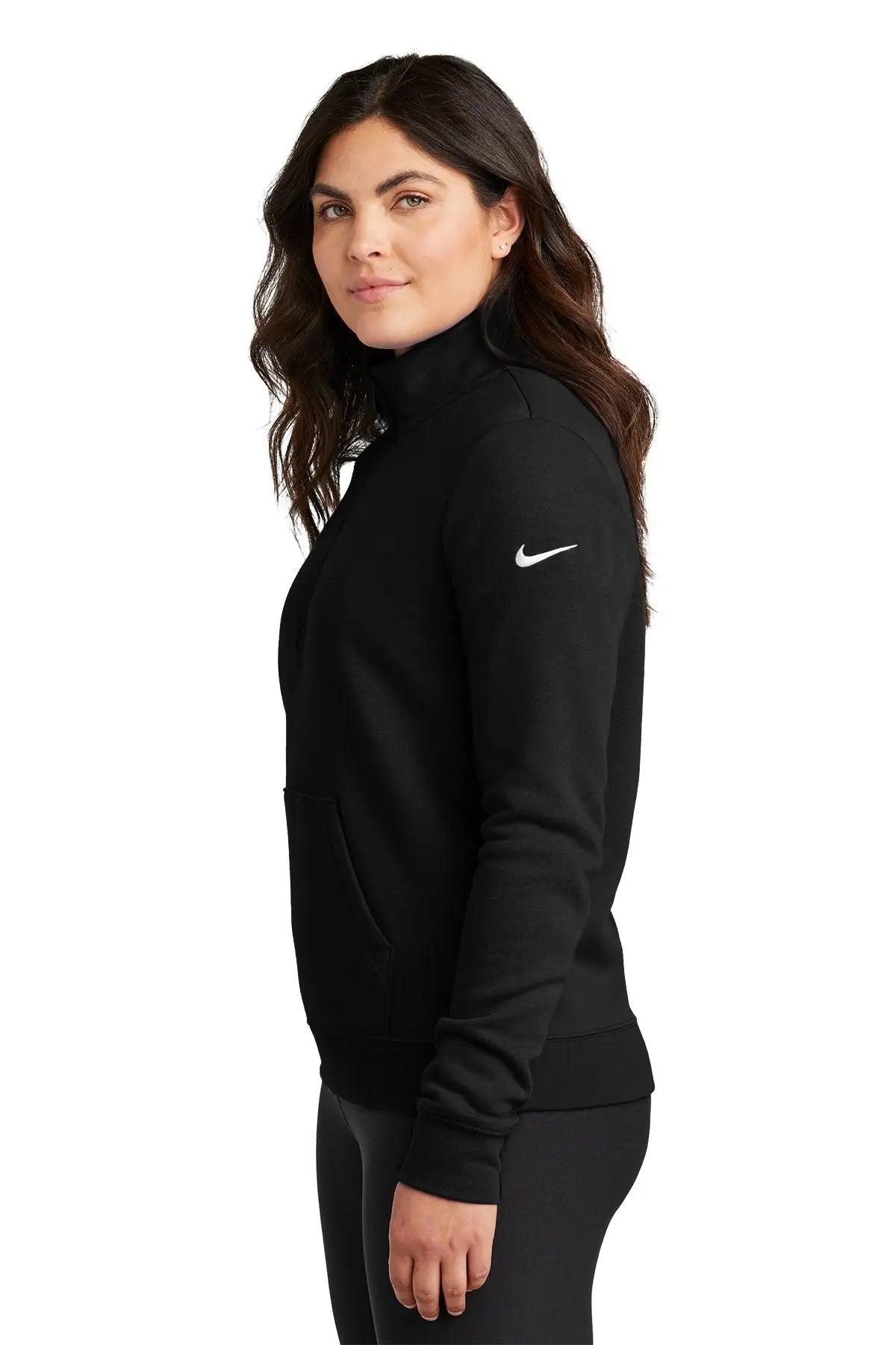 Nike Women's Club Fleece Sleeve Swoosh 1/2-Zip #NKDX6720 Game Over Merch