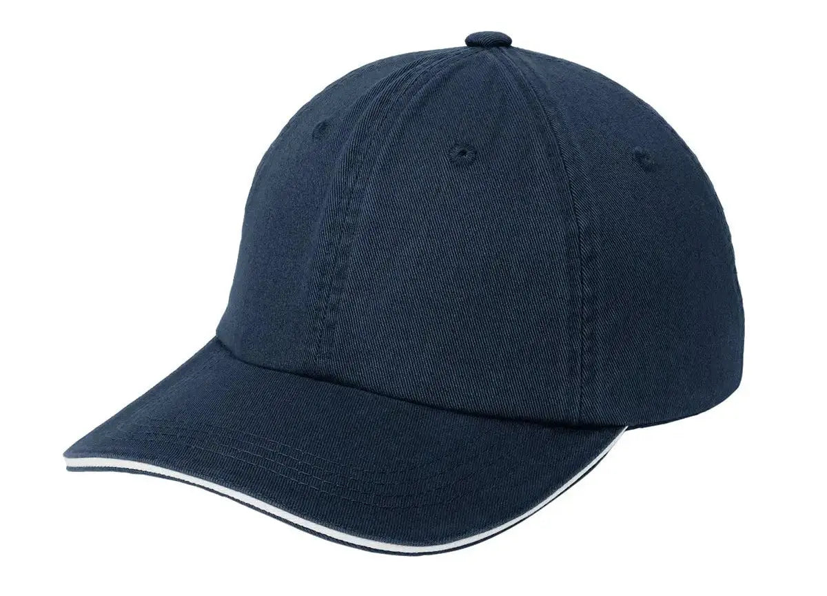 Port Authority® Sandwich Bill Cap with Striped Closure #C830 Game Over Merch