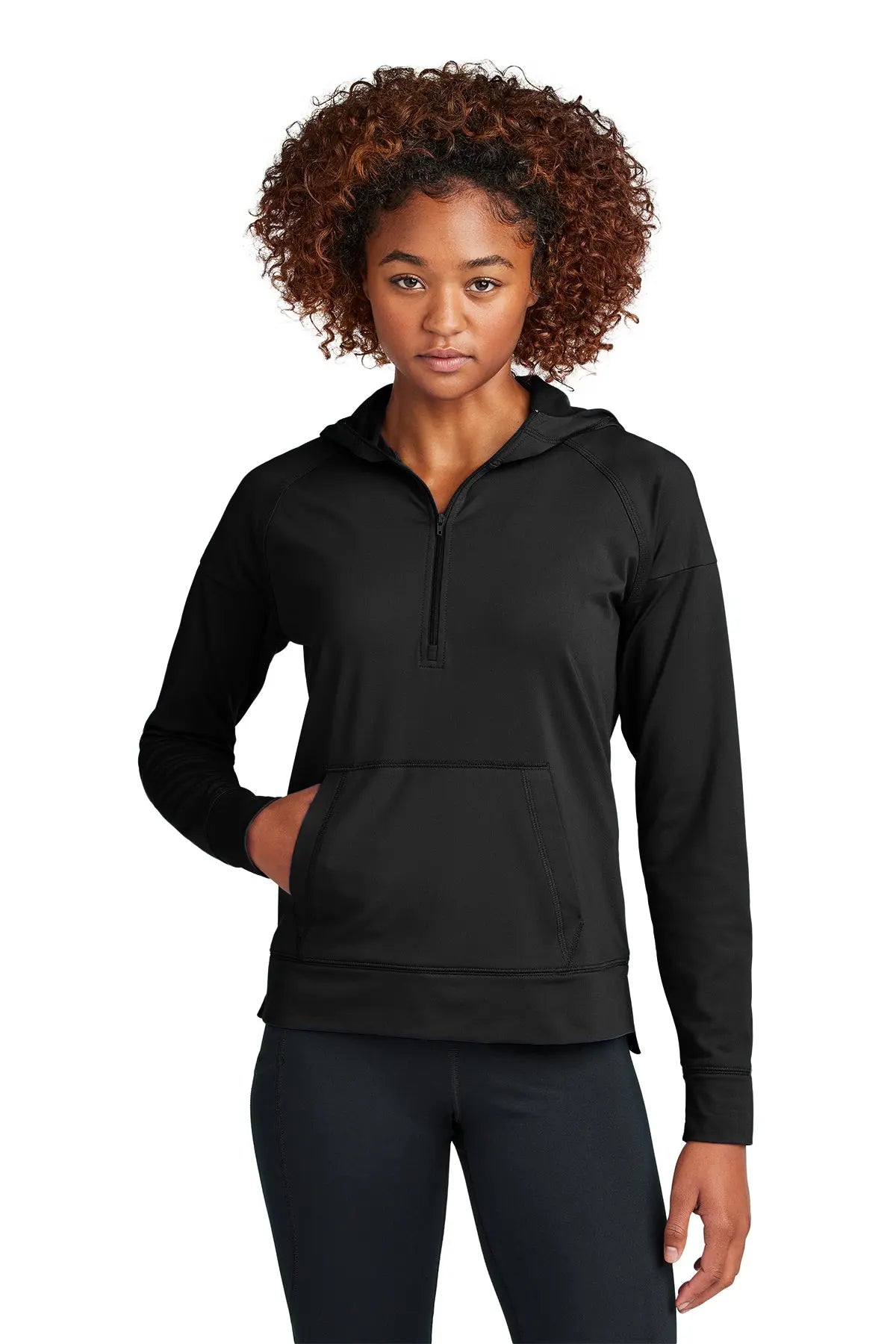 Sport-Tek® Women's Sport-Wick® Stretch 1/2-Zip Hoodie #LST856 Game Over Merch