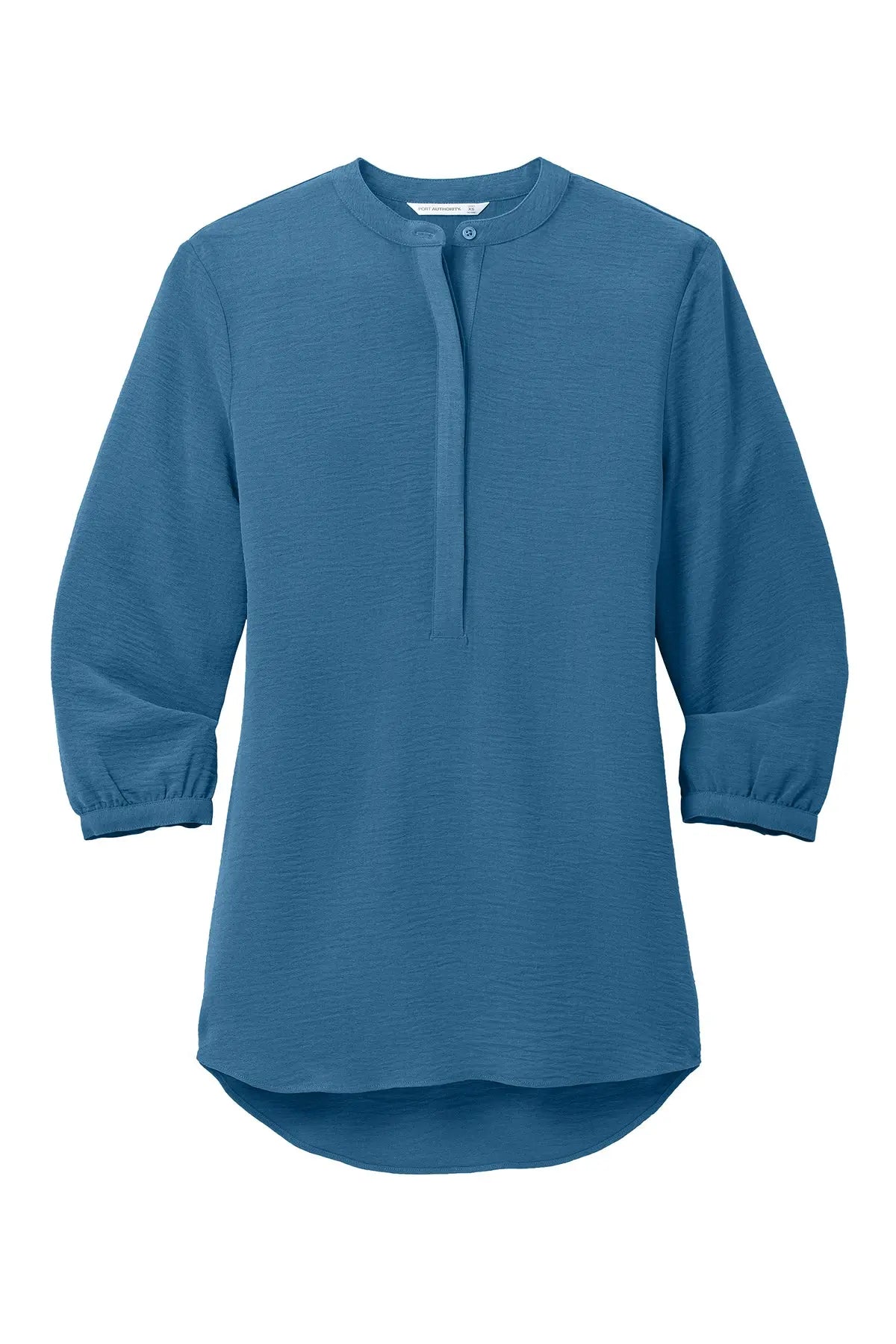 Port Authority® Women's 3/4-Sleeve Textured Crepe Tunic #LW713