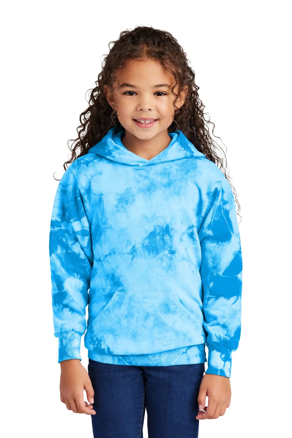 Port & Co™ Youth Crystal Tie-Dye Pullover Hoodie #PC144Y