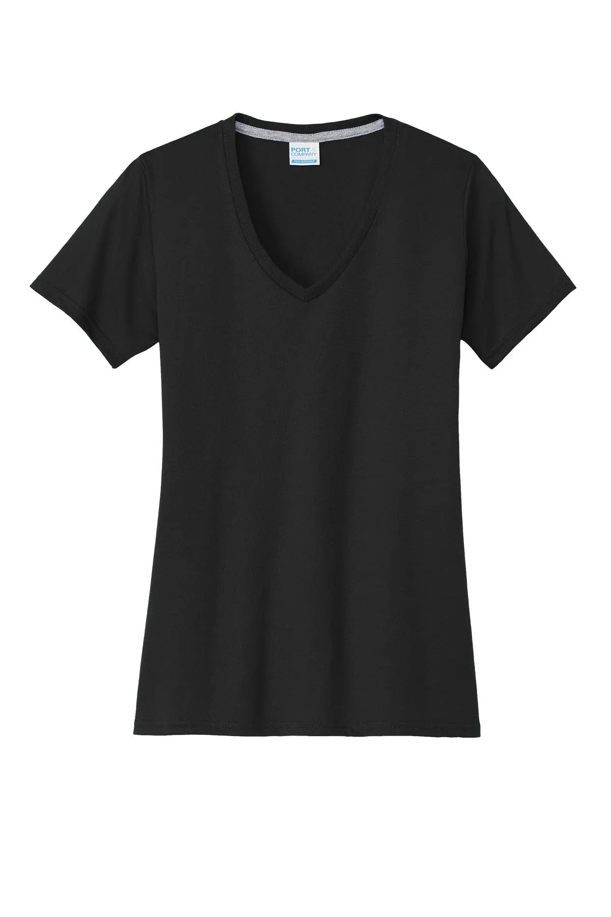 Port & Co™ Women's Performance Blend V-Neck Tee #LPC381V
