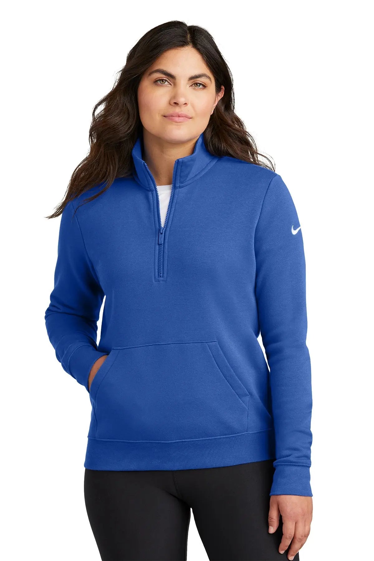 Nike Women's Club Fleece Sleeve Swoosh 1/2-Zip #NKDX6720 Game Over Merch