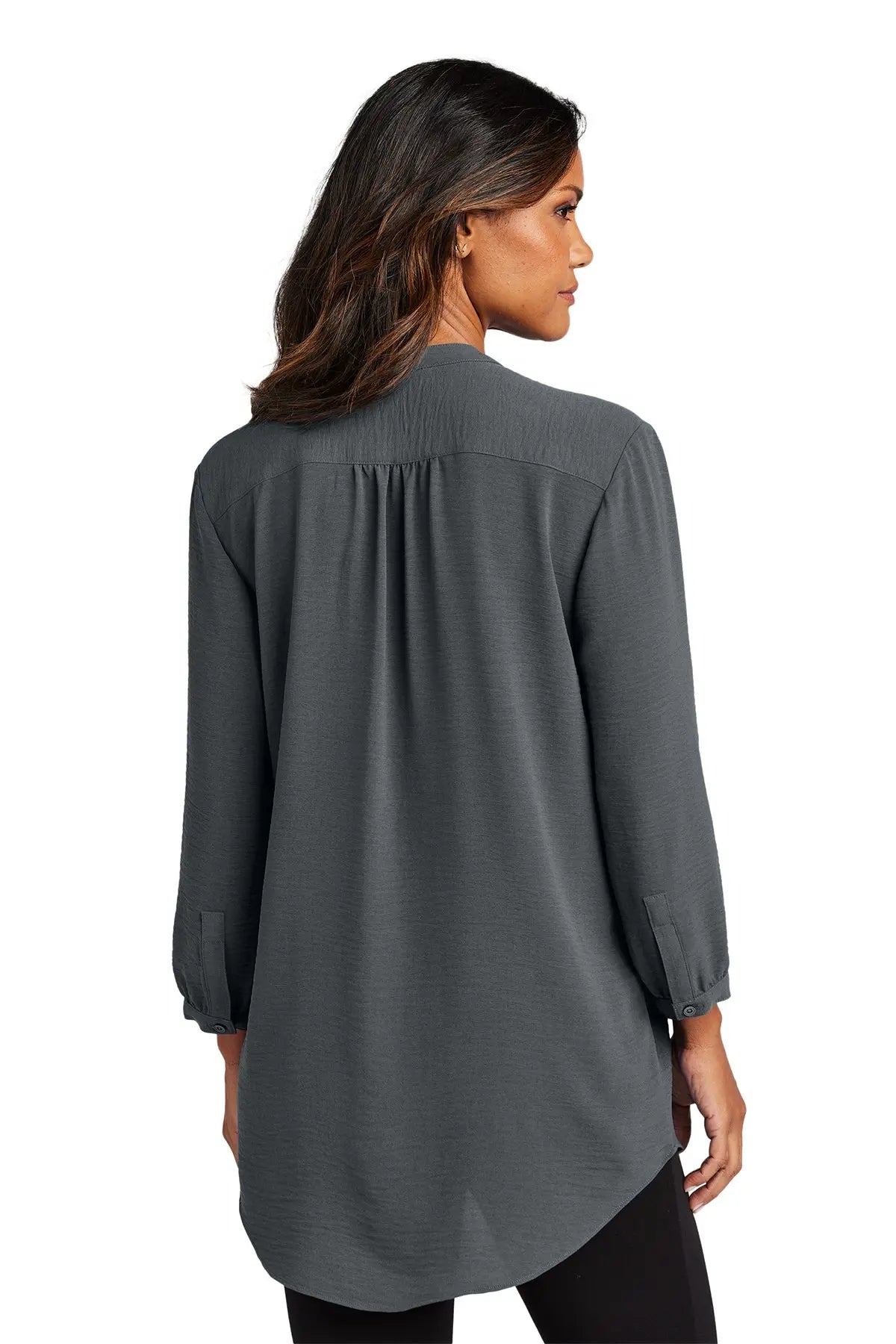 Port Authority® Women's 3/4-Sleeve Textured Crepe Tunic #LW713