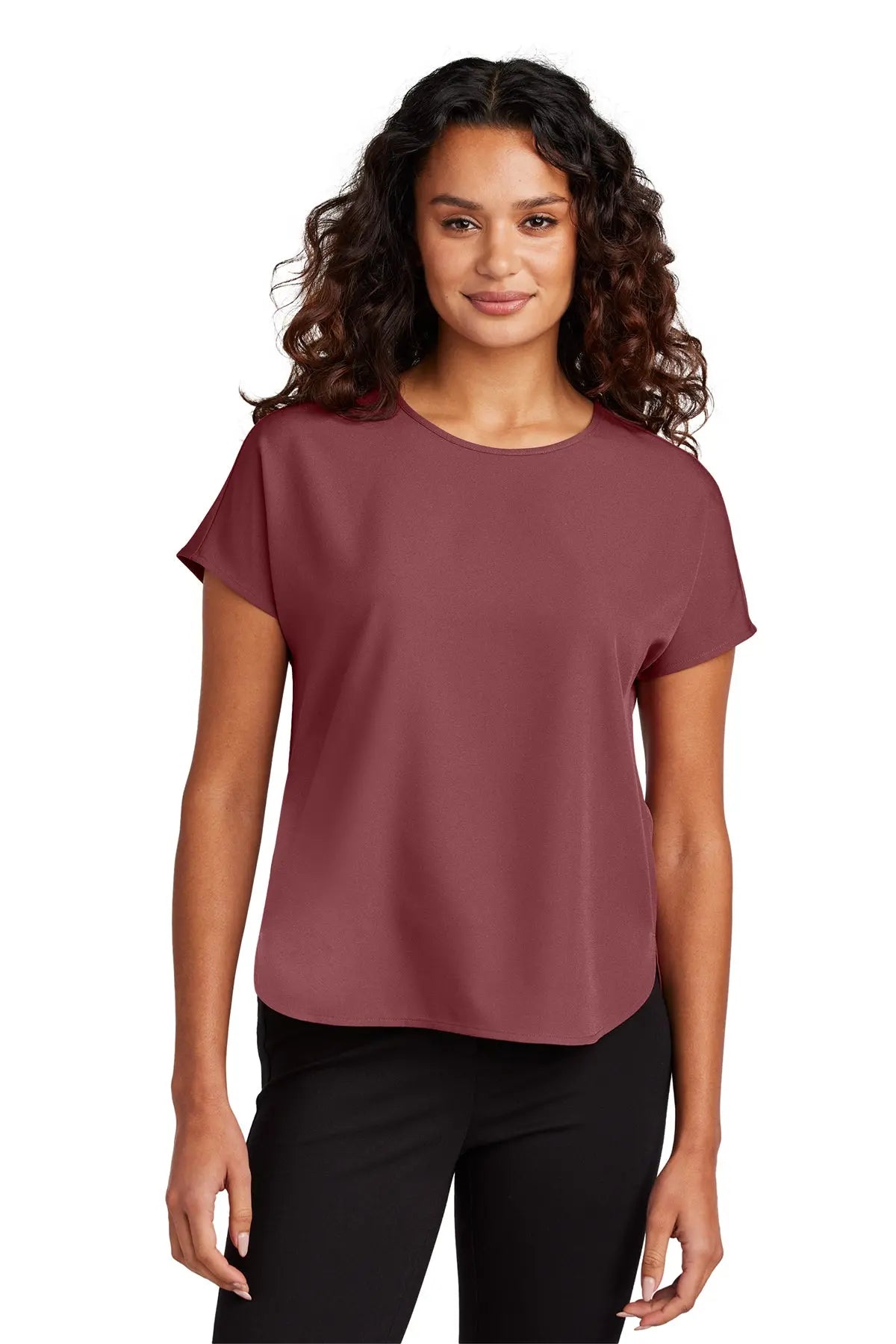 Mercer+Mettle® Women's Stretch Crepe Crew #MM2015