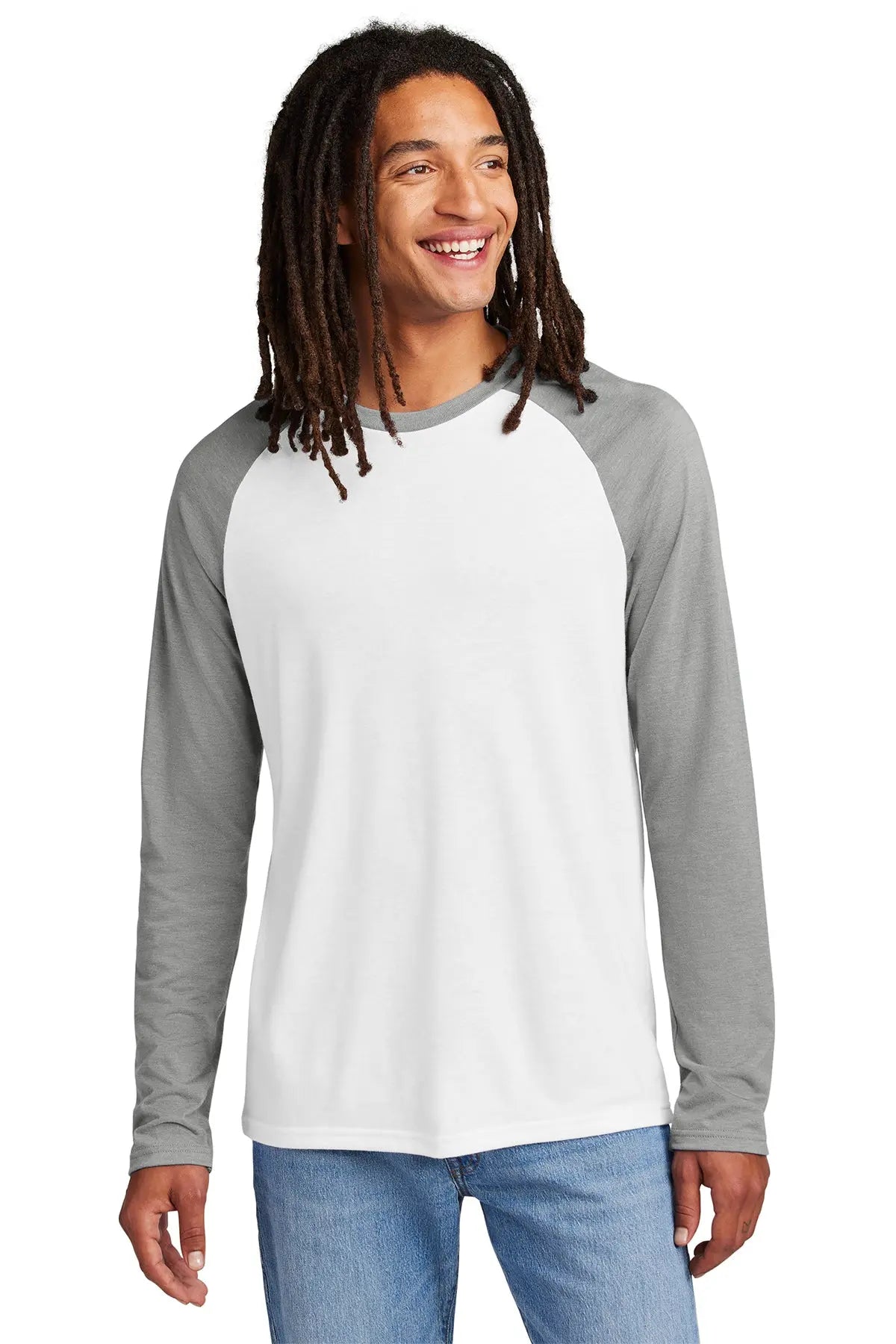 Allmade® Unisex Tri-Blend Long Sleeve Colorblock Raglan #AL6009