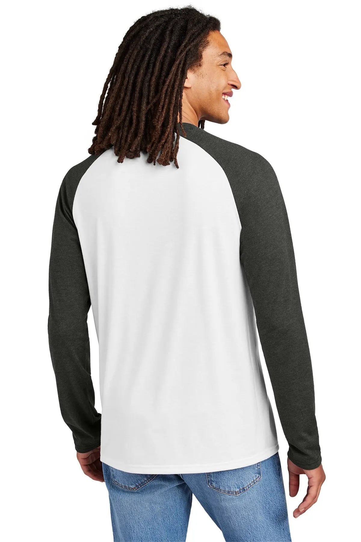 Allmade® Unisex Tri-Blend Long Sleeve Colorblock Raglan #AL6009
