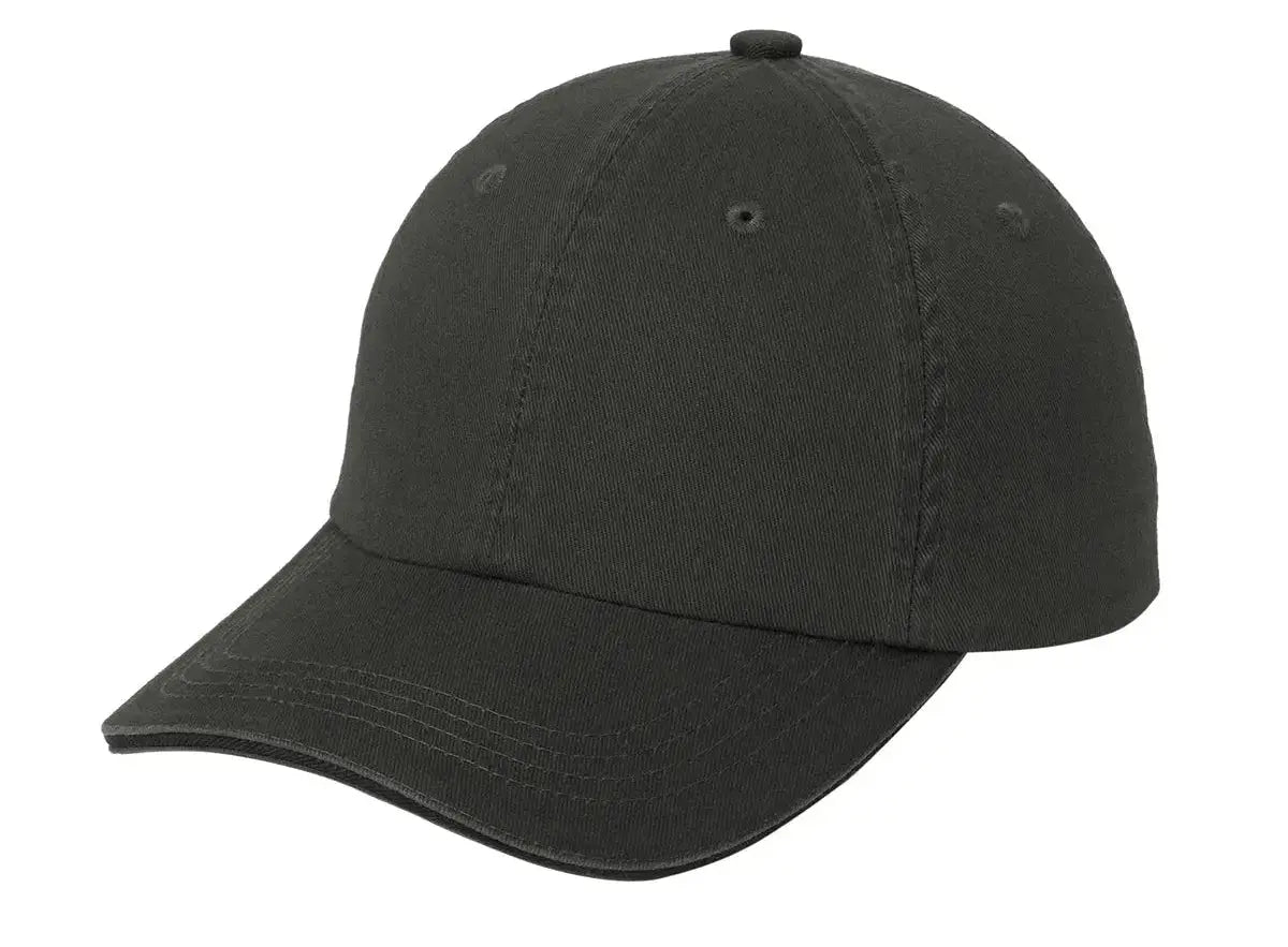 Port Authority® Sandwich Bill Cap with Striped Closure #C830 Game Over Merch