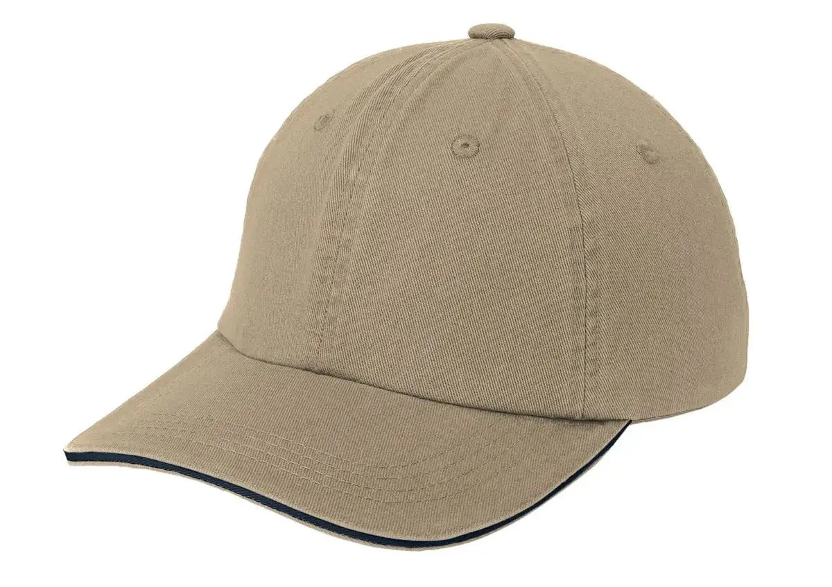 Port Authority® Sandwich Bill Cap with Striped Closure #C830 Game Over Merch