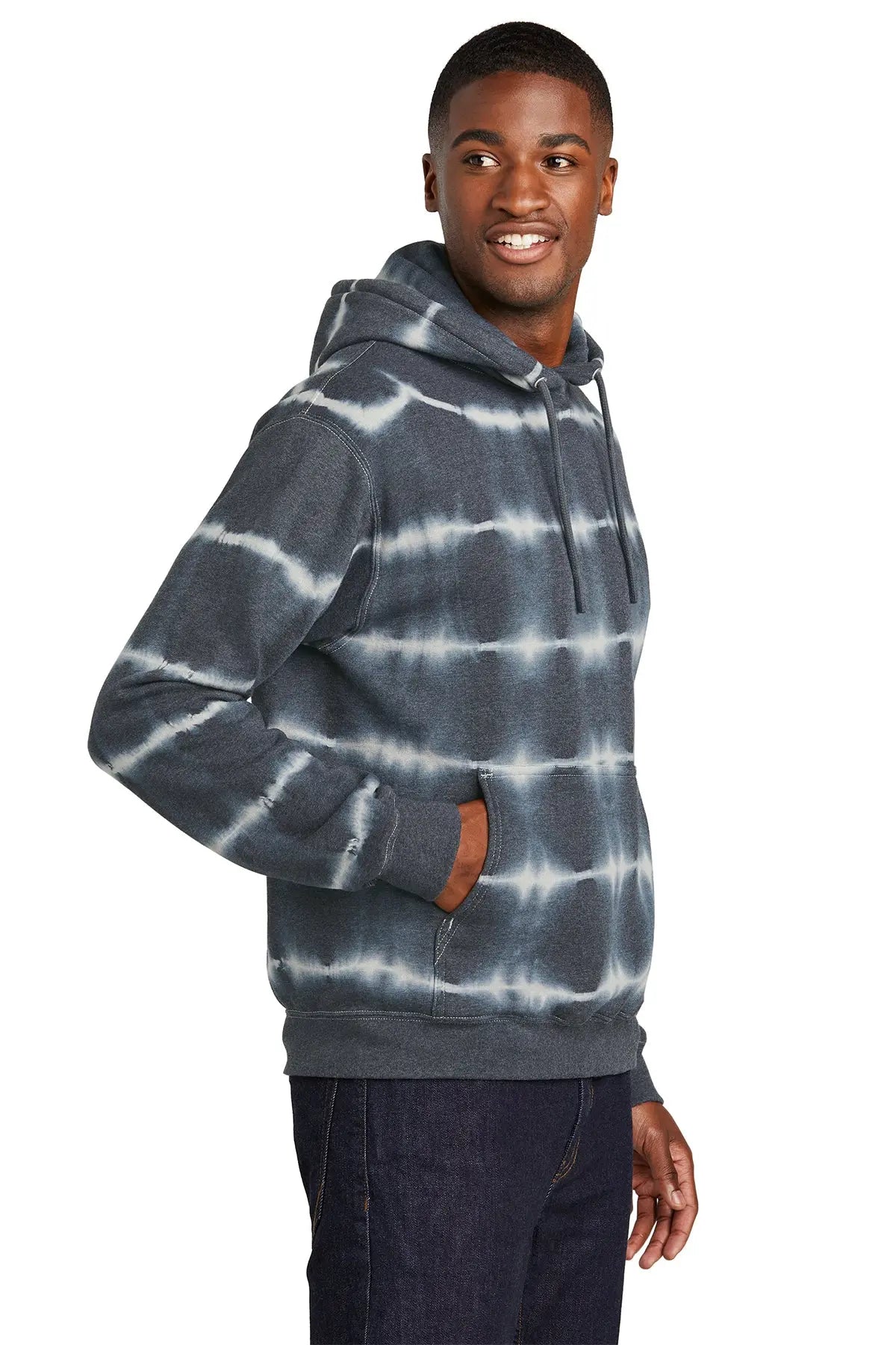 Port & Co™ Allover Stripe Tie-Dye Fleece #PC143