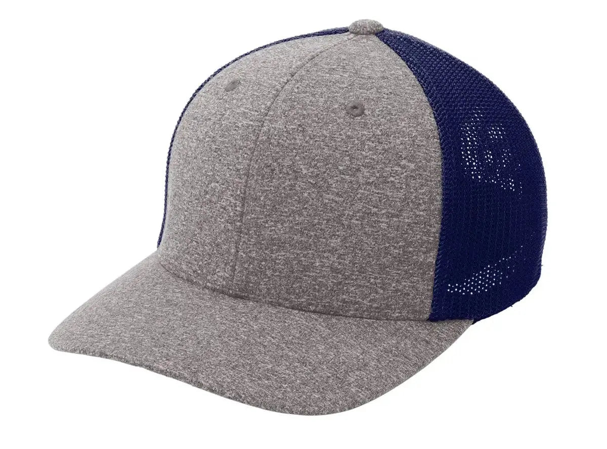 Port Authority ® Flexfit ® Melange Mesh Back Trucker Cap #C302 Game Over Merch