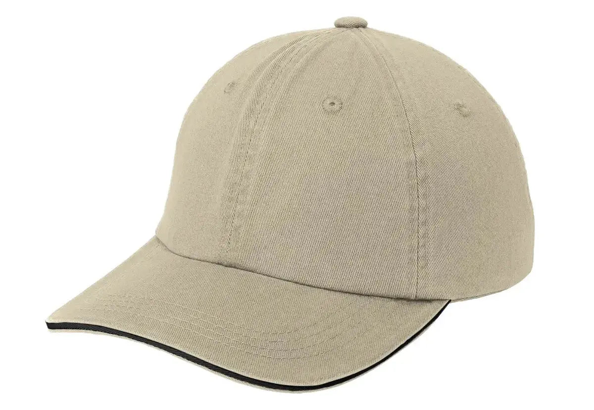 Port Authority® Sandwich Bill Cap with Striped Closure #C830 Game Over Merch