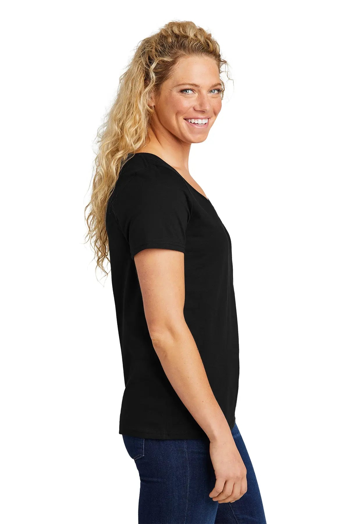 Volunteer Knitwear™ Women’s Daily V-Neck Tee #LVL45V