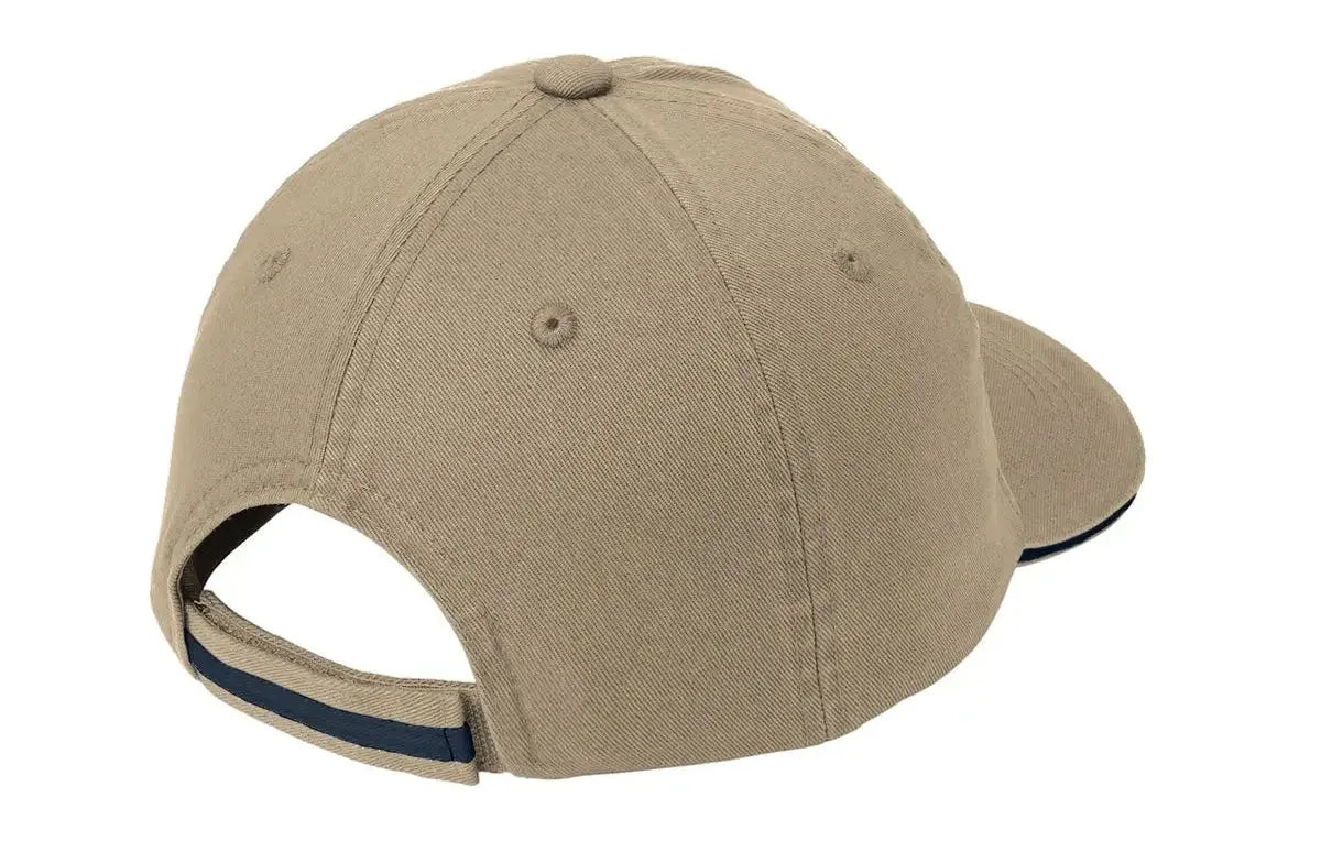 Port Authority® Sandwich Bill Cap with Striped Closure #C830 Game Over Merch