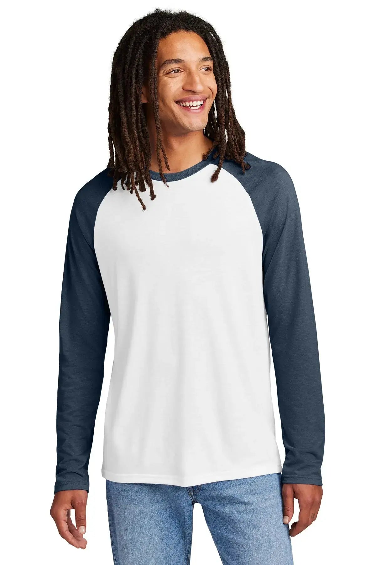 Allmade® Unisex Tri-Blend Long Sleeve Colorblock Raglan #AL6009 Game Over Merch
