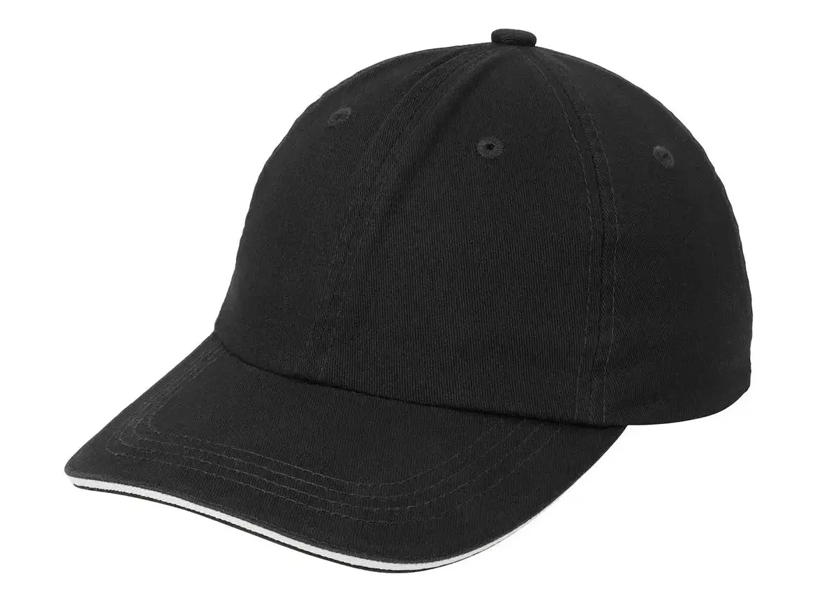 Port Authority® Sandwich Bill Cap with Striped Closure #C830 Game Over Merch