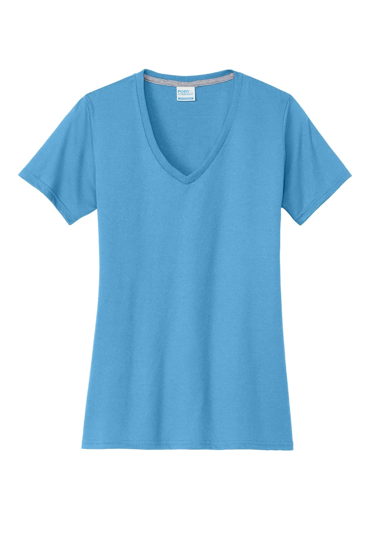Port & Co™ Women's Performance Blend V-Neck Tee #LPC381V