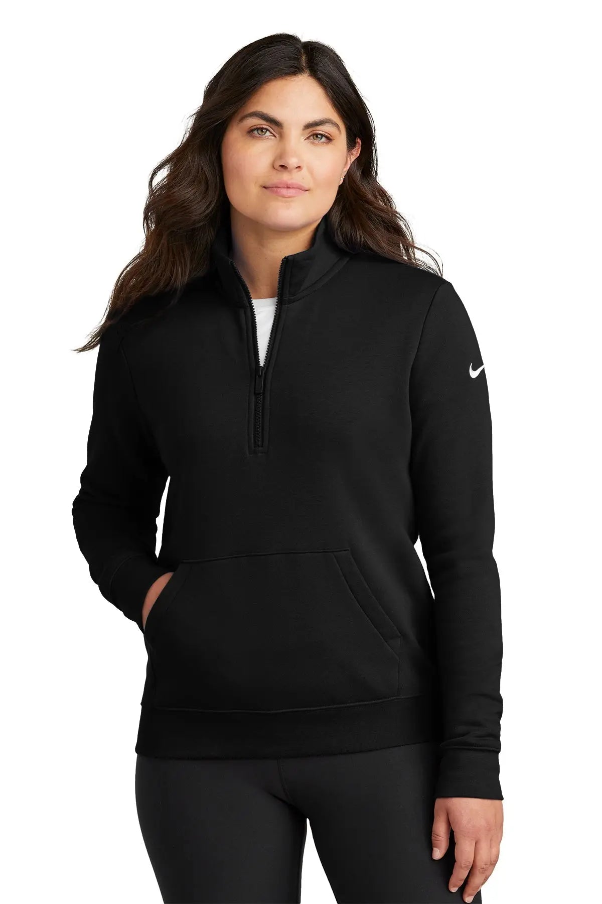 Nike Women's Club Fleece Sleeve Swoosh 1/2-Zip #NKDX6720 Game Over Merch