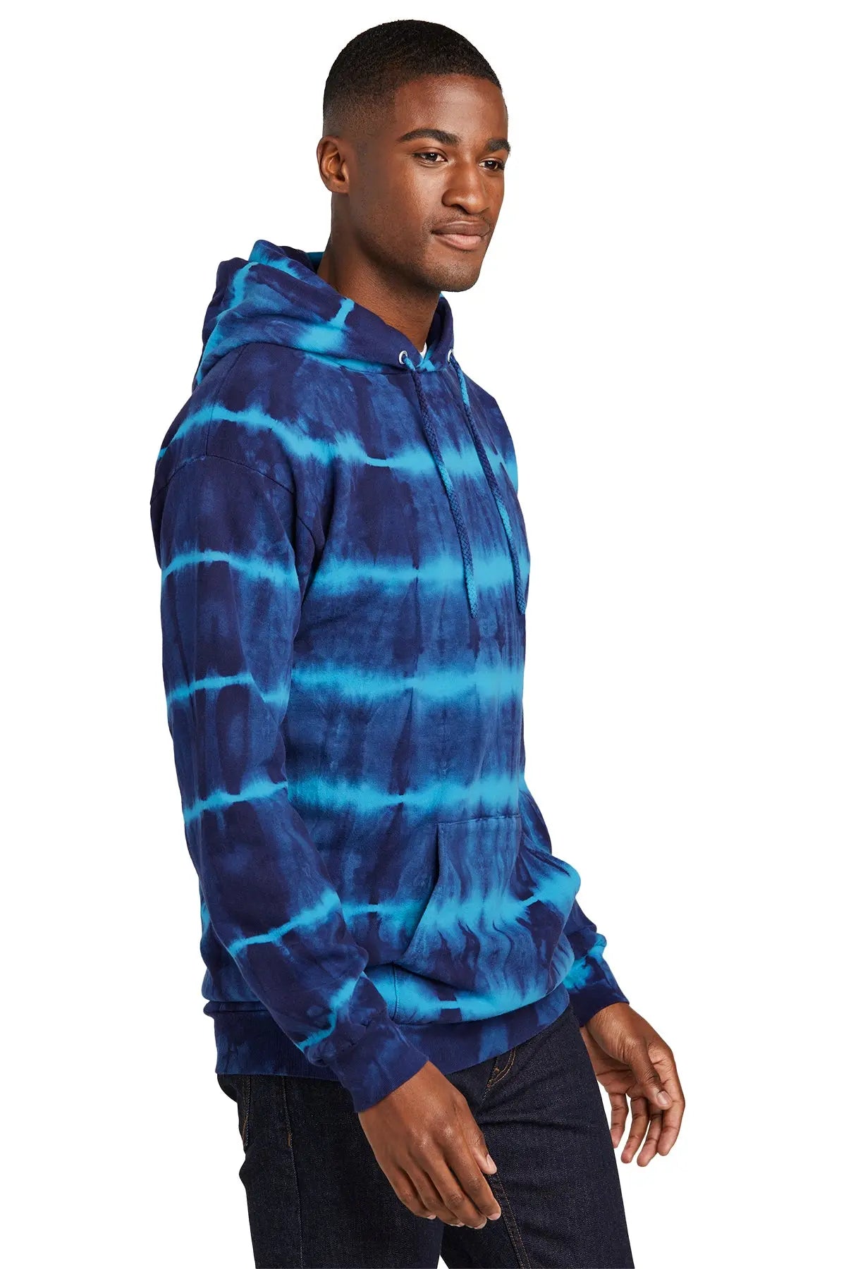 Port & Co™ Allover Stripe Tie-Dye Fleece #PC143