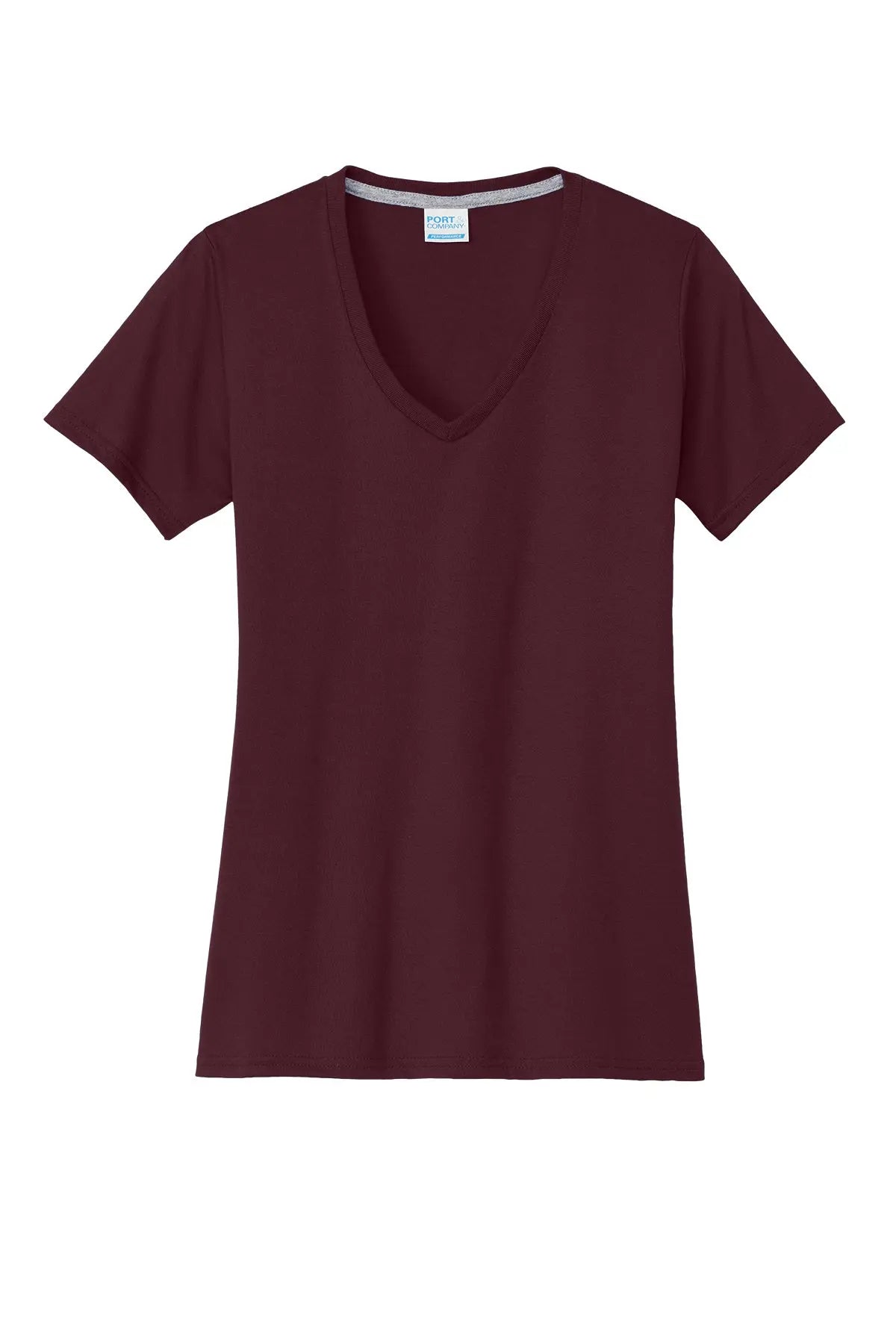 Port & Co™ Women's Performance Blend V-Neck Tee #LPC381V