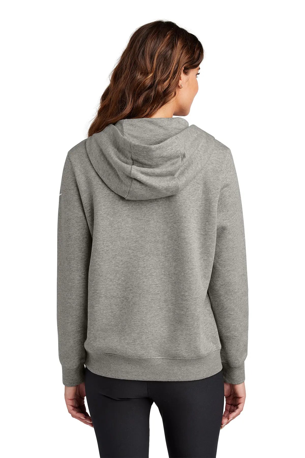Nike Women's Club Fleece Sleeve Swoosh Pullover Hoodie #NKFD9889