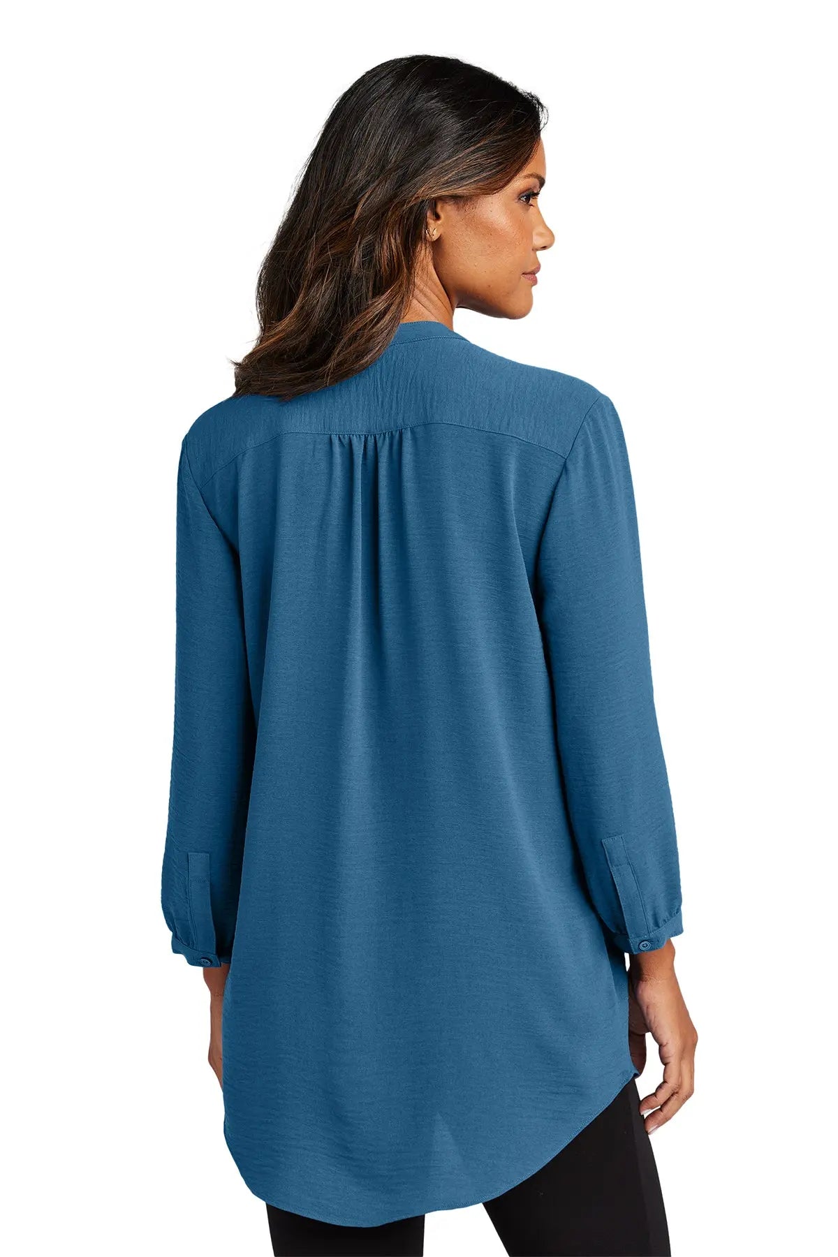 Port Authority® Women's 3/4-Sleeve Textured Crepe Tunic #LW713