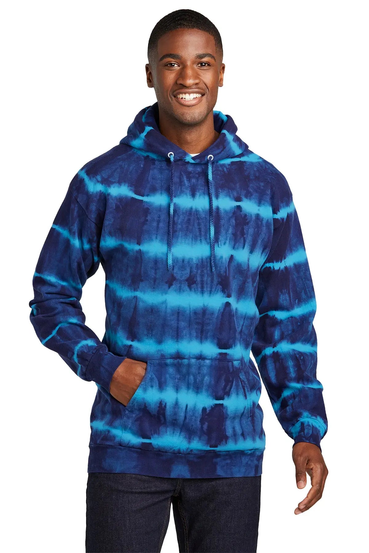 Port & Co™ Allover Stripe Tie-Dye Fleece #PC143