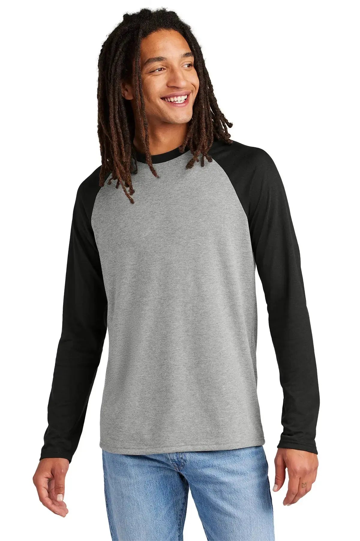 Allmade® Unisex Tri-Blend Long Sleeve Colorblock Raglan #AL6009 Game Over Merch