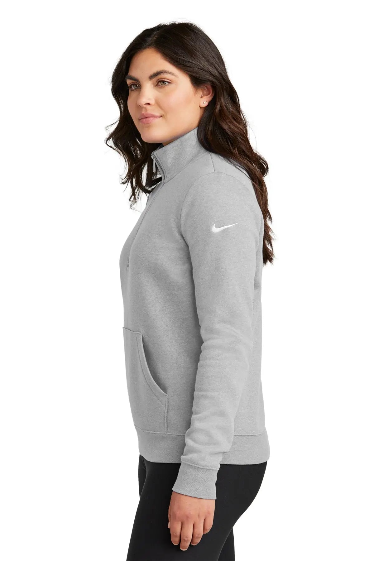 Nike Women's Club Fleece Sleeve Swoosh 1/2-Zip #NKDX6720 Game Over Merch