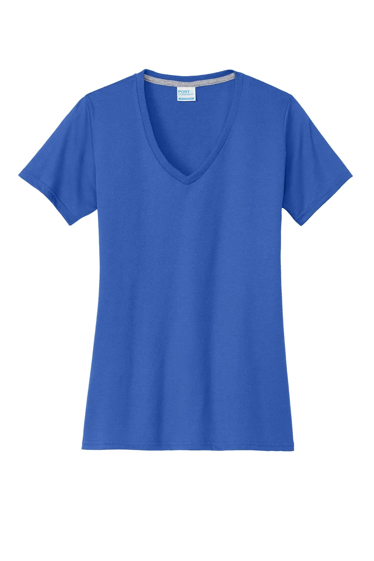 Port & Co™ Women's Performance Blend V-Neck Tee #LPC381V