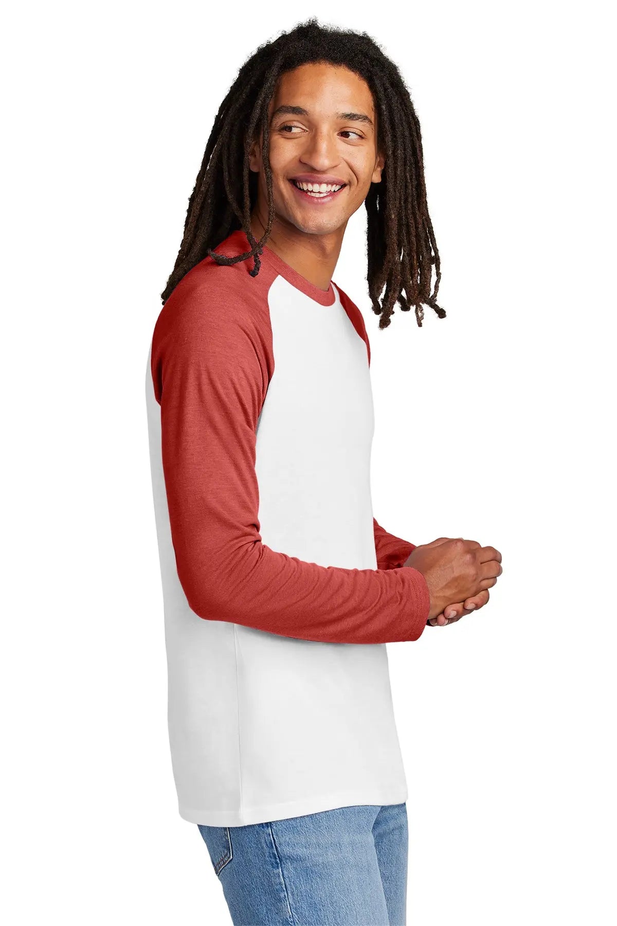 Allmade® Unisex Tri-Blend Long Sleeve Colorblock Raglan #AL6009