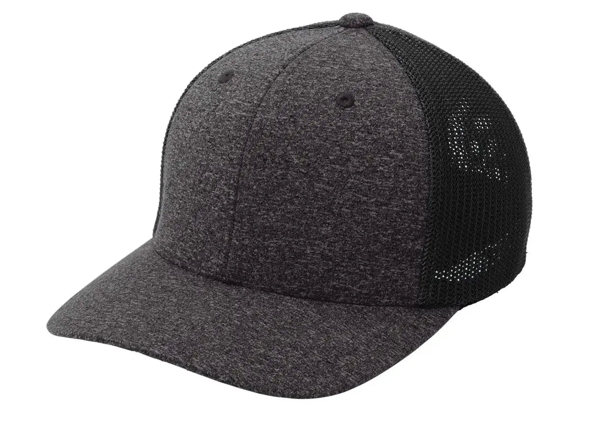 Port Authority ® Flexfit ® Melange Mesh Back Trucker Cap #C302 Game Over Merch