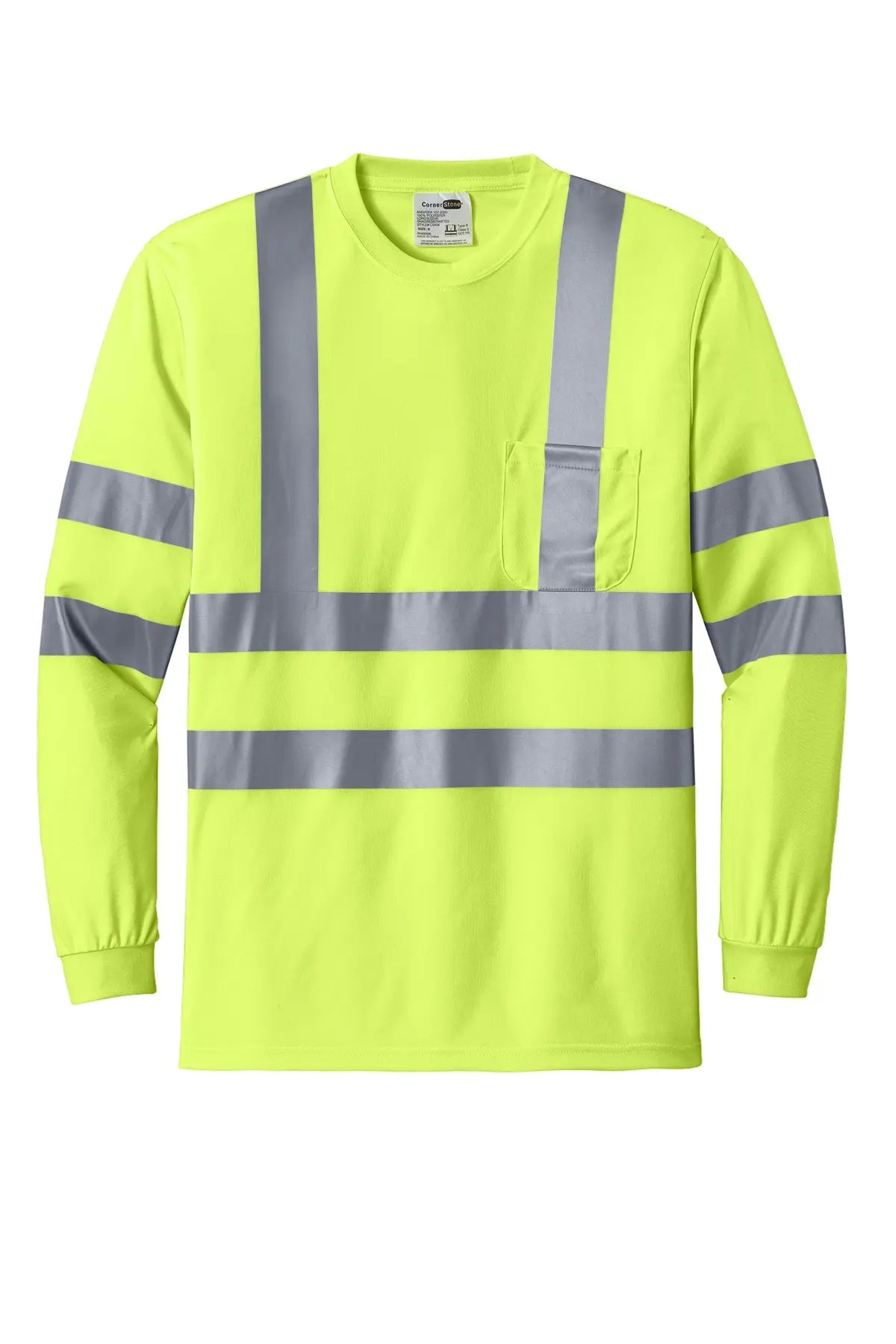 CornerStone® ANSI 107 Class 3 Long Sleeve Snag-Resistant Reflective T-Shirt #CS409 Game Over Merch